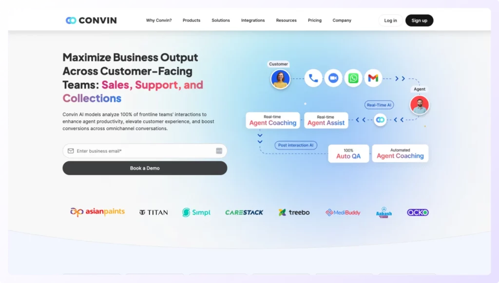 AI-powered sales call analytics tool Convin analyzes prospect's conversation