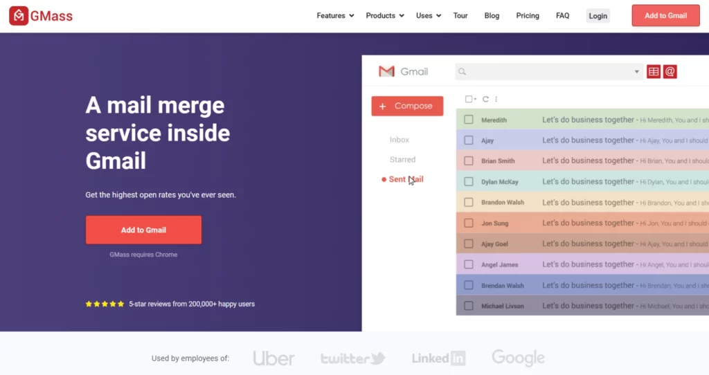 Gmass- Email automation tool