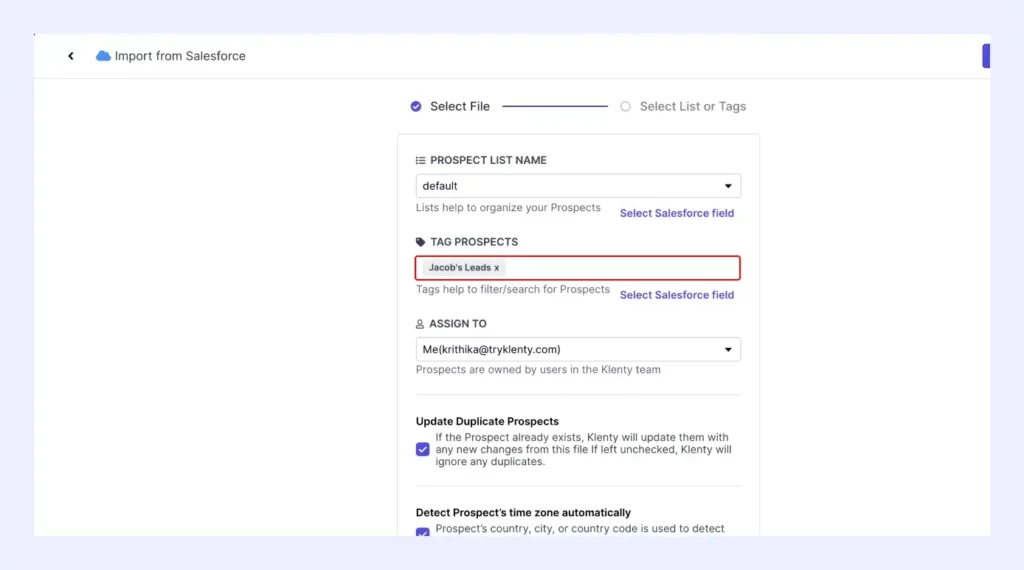 Import your leads